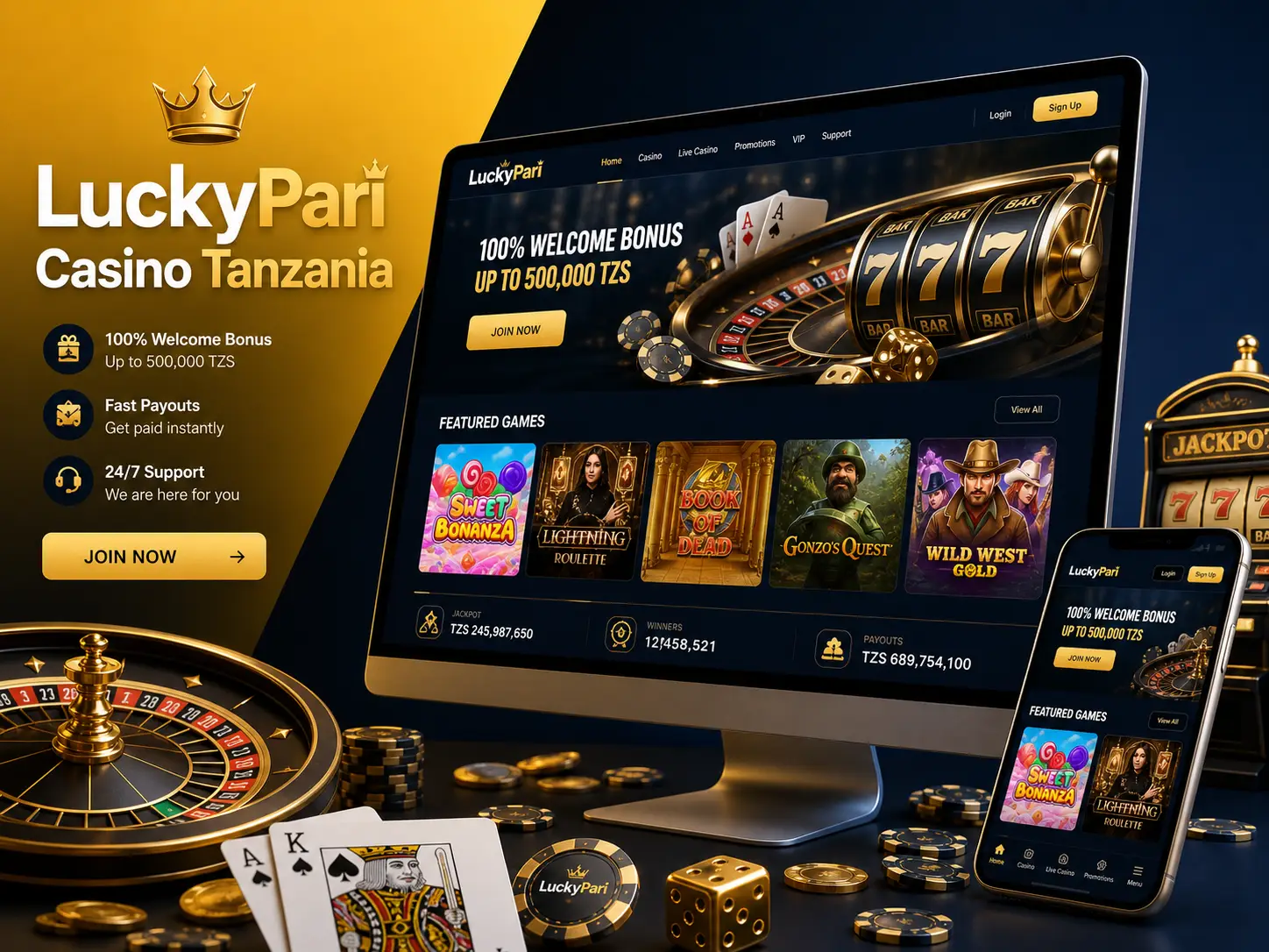 Online Casino Lucky Pari in Tanzania