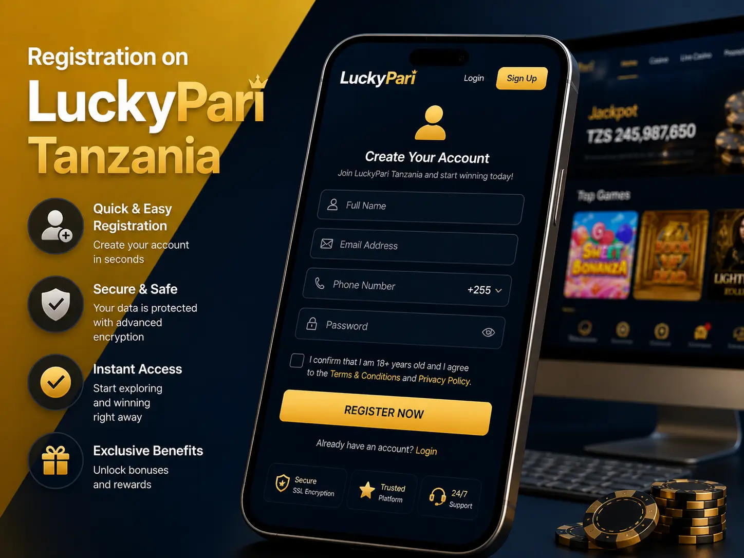 LuckyPari Tanzania Registration
